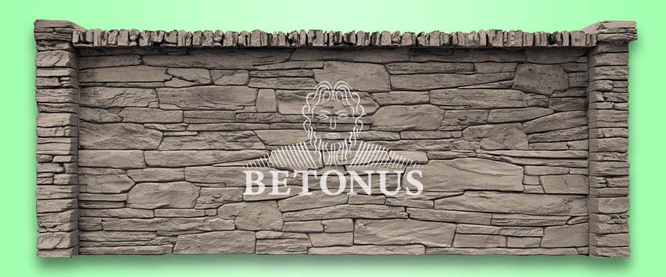 Betonový plot Břidlice Detroit - BETONUS s.r.o.