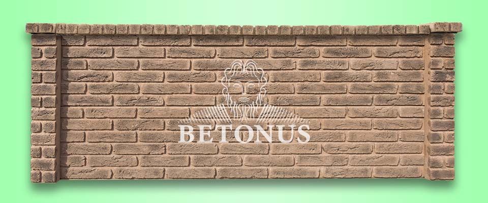 Betonový plot Cihla Austin - BETONUS s.r.o.