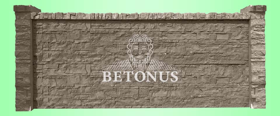 Betonový plot Mramor Detroit - BETONUS s.r.o.