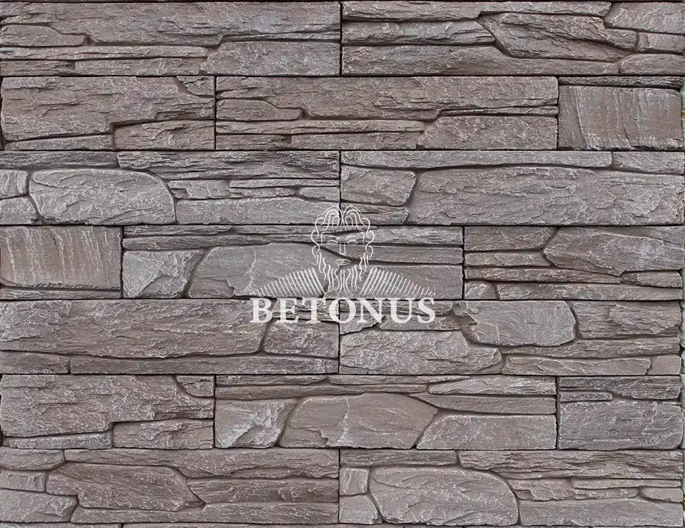 Betonový plot Břidlice Austin se světlou patinou - BETONUS s.r.o.