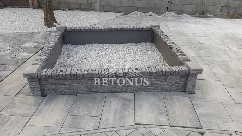 Betonový vyvýšený záhon - BETONUS s.r.o.