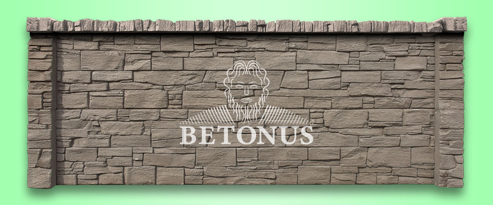Betonový plot Žula Detroit - BETONUS s.r.o.
