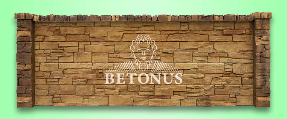 Betonový plot Žula exklusiv světlá se světlou patinou - BETONUS s.r.o.