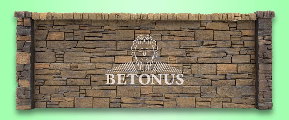 Betonový plot Žula exklusiv tmavá - BETONUS s.r.o.